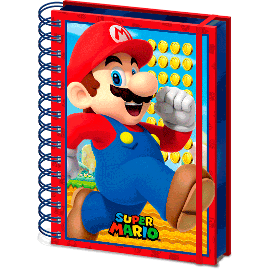 Cuaderno lenticular A5 Super Mario Nintendo   PYRAMID