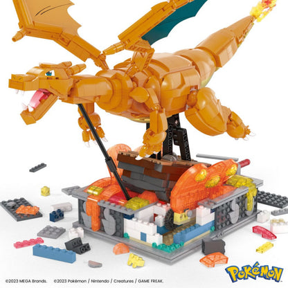 FIGURA MATTEL MEGA CONSTRUX MOTION POKEMON MOTION CHARIZARD 1664 PCS
