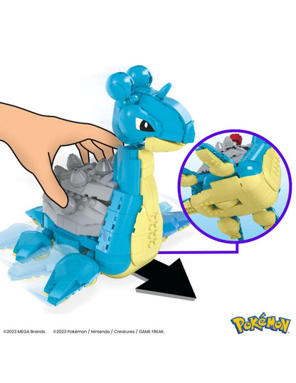 FIGURA MATTEL MEGA CONSTRUX POKEMON LAPRAS 527 PIEZAS