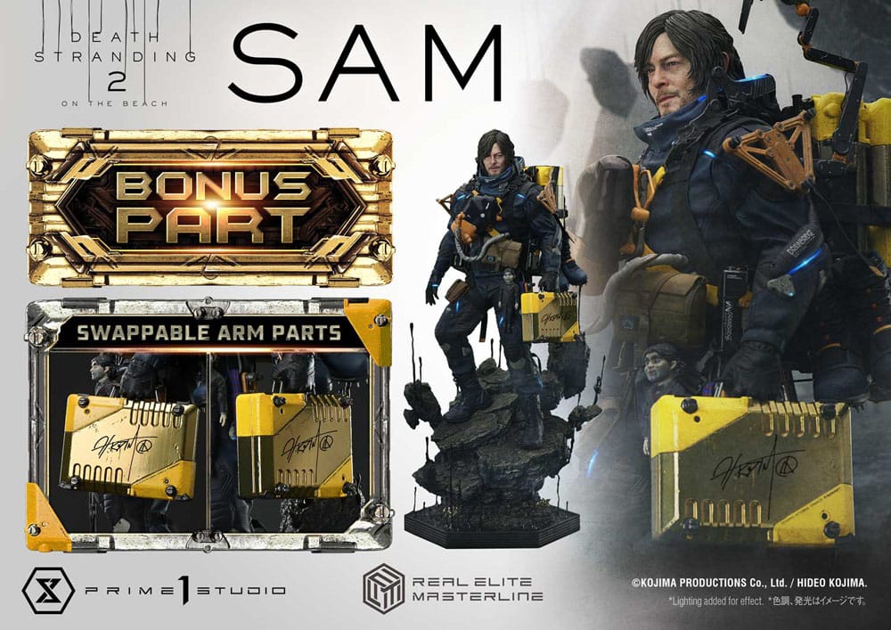 Death Stranding 2: On the Beach Estatua Real Elite Masterline Series 1/3 Sam Deluxe Bonus Version 83 cm   Prime 1 Studio