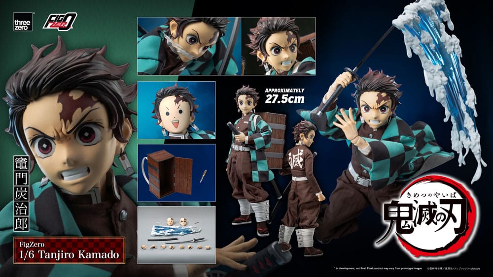 Demon Slayer: Kimetsu no Yaiba Figura FigZero 1/6 Tanjiro Kamado 27 cm   Threezero
