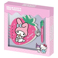 Diario + Boligrafo Fresa My Melody Hello Kitty and Friends   KARACTERMANIA