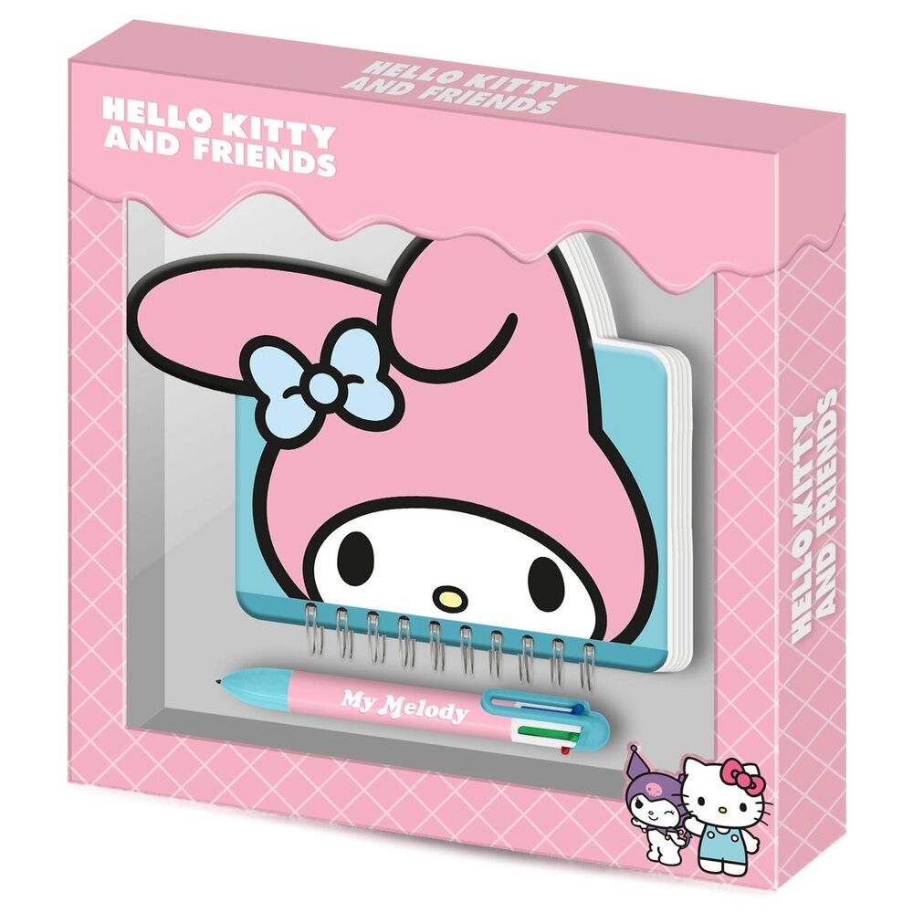 Diario + Boligrafo My Melody Hello Kitty and Friends   KARACTERMANIA