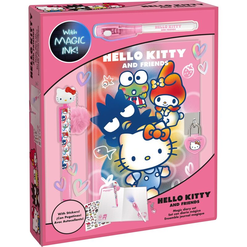 Diario + boligrafo magico + boligrafo topper Hello Kitty   KIDS LICENSING