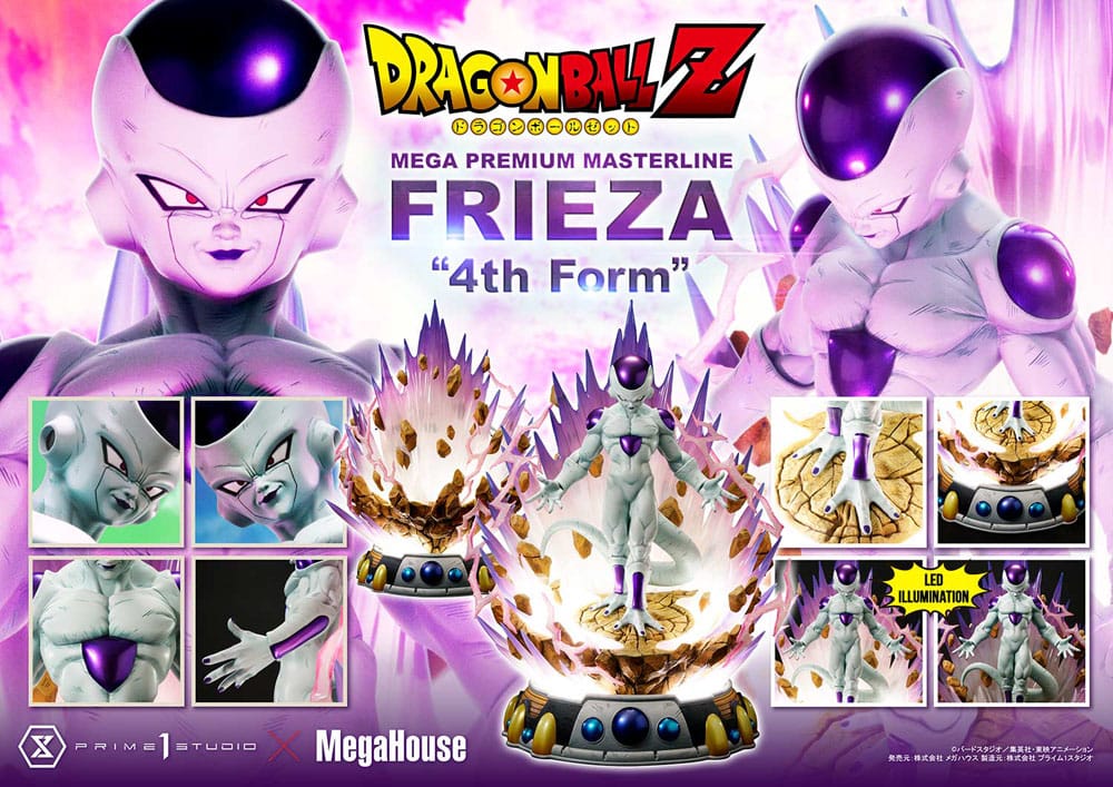 Dragon Ball Z Estatua 1/4 Frieza 4th Form Bonus Version 61 cm   Prime 1 Studio