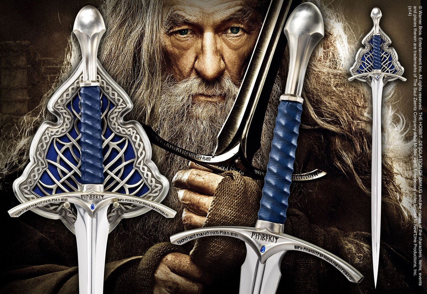 El Hobbit Réplica 1/1 Espada Glamdring 120 cm   The Noble Collection