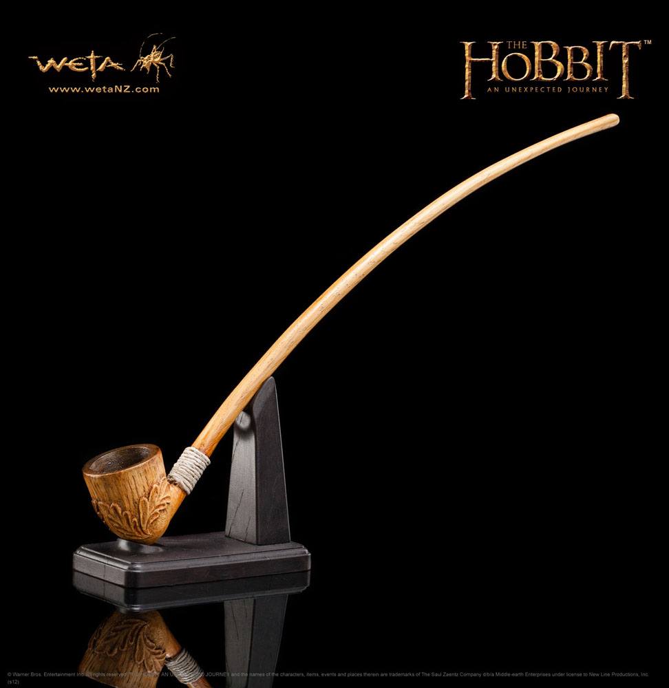 El Hobbit Un Viaje Inesperado Réplica 1/1 La Pipa de Bilbo Bolsón 35 cm   Weta Workshop
