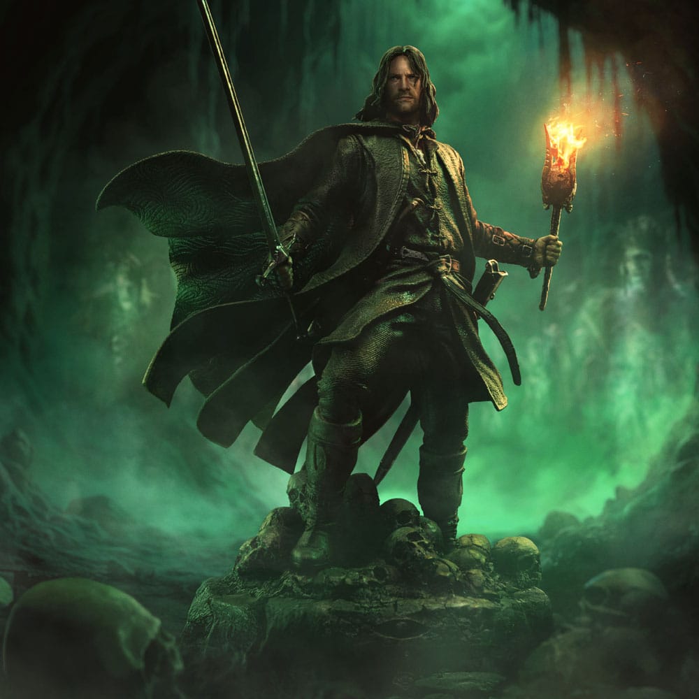 El Señor de los Anillos Estatua 1/10 Art Scale Aragorn Unleashed 31 cm   Iron Studios