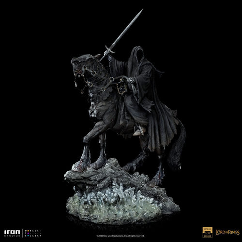 El Señor de los Anillos Estatua 1/10 Deluxe Art Scale Nazgul on Horse 42 cm   Iron Studios