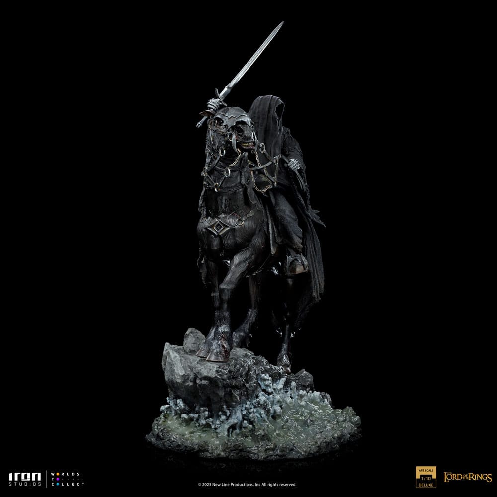 El Señor de los Anillos Estatua 1/10 Deluxe Art Scale Nazgul on Horse 42 cm   Iron Studios