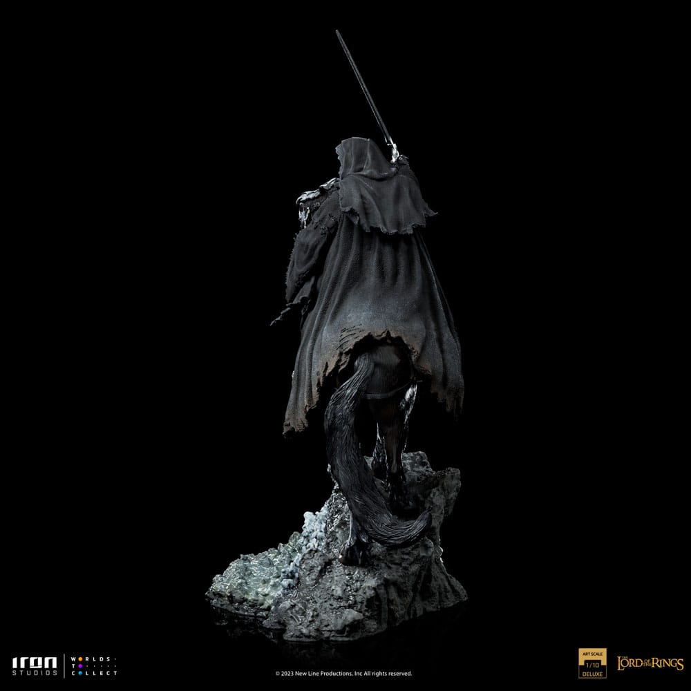 El Señor de los Anillos Estatua 1/10 Deluxe Art Scale Nazgul on Horse 42 cm   Iron Studios