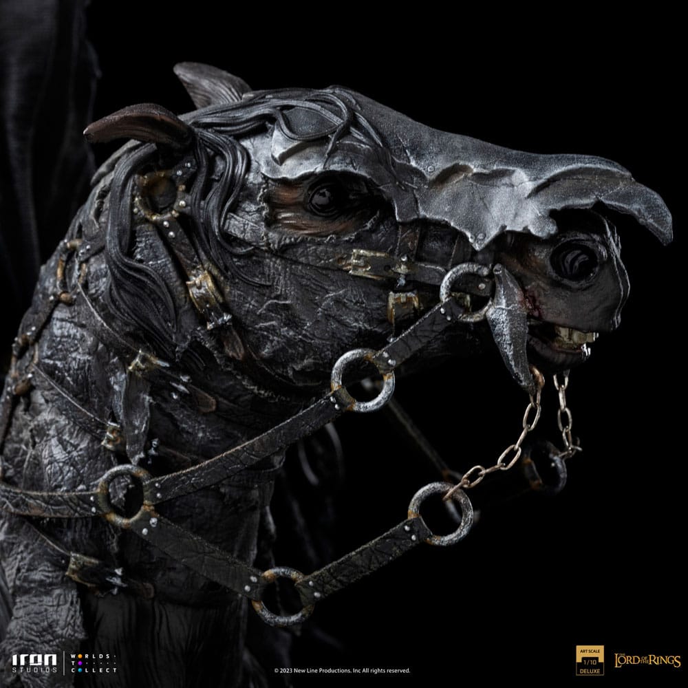 El Señor de los Anillos Estatua 1/10 Deluxe Art Scale Nazgul on Horse 42 cm   Iron Studios