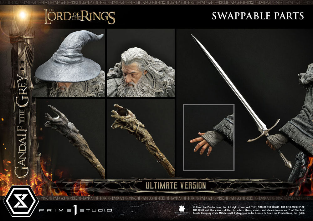 El Señor de los Anillos Estatua 1/4 Gandalf El Gris Ultimate Version 81 cm  