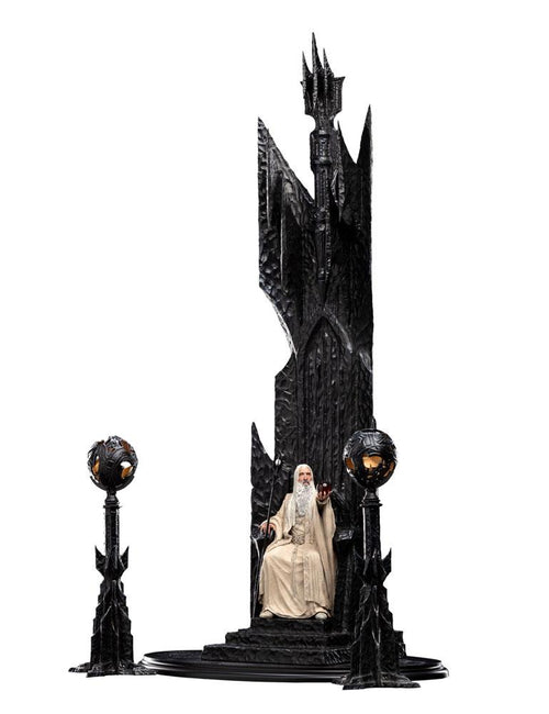 El Señor de los Anillos Estatua 1/6 Saruman the White on Throne 110 cm   Weta Workshop