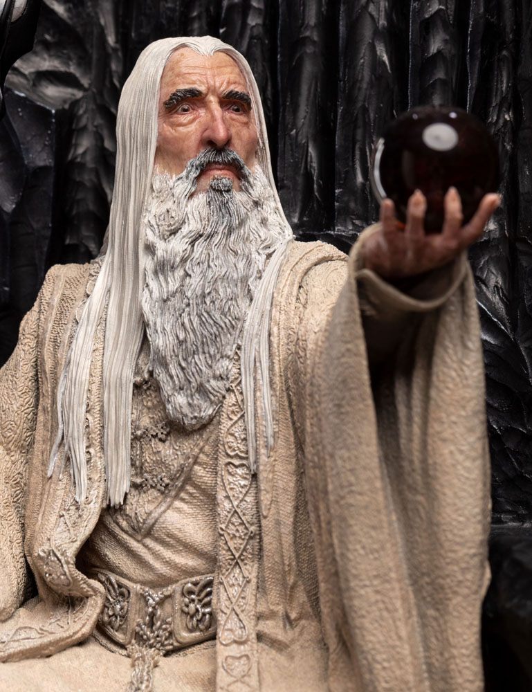 El Señor de los Anillos Estatua 1/6 Saruman the White on Throne 110 cm   Weta Workshop
