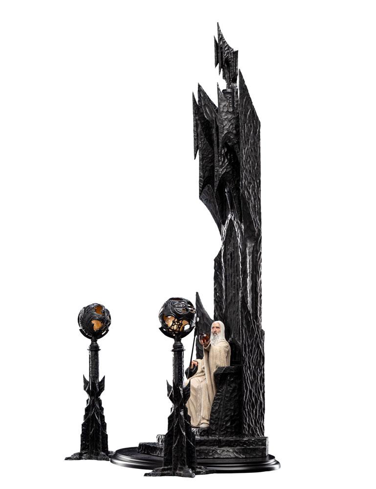 El Señor de los Anillos Estatua 1/6 Saruman the White on Throne 110 cm   Weta Workshop