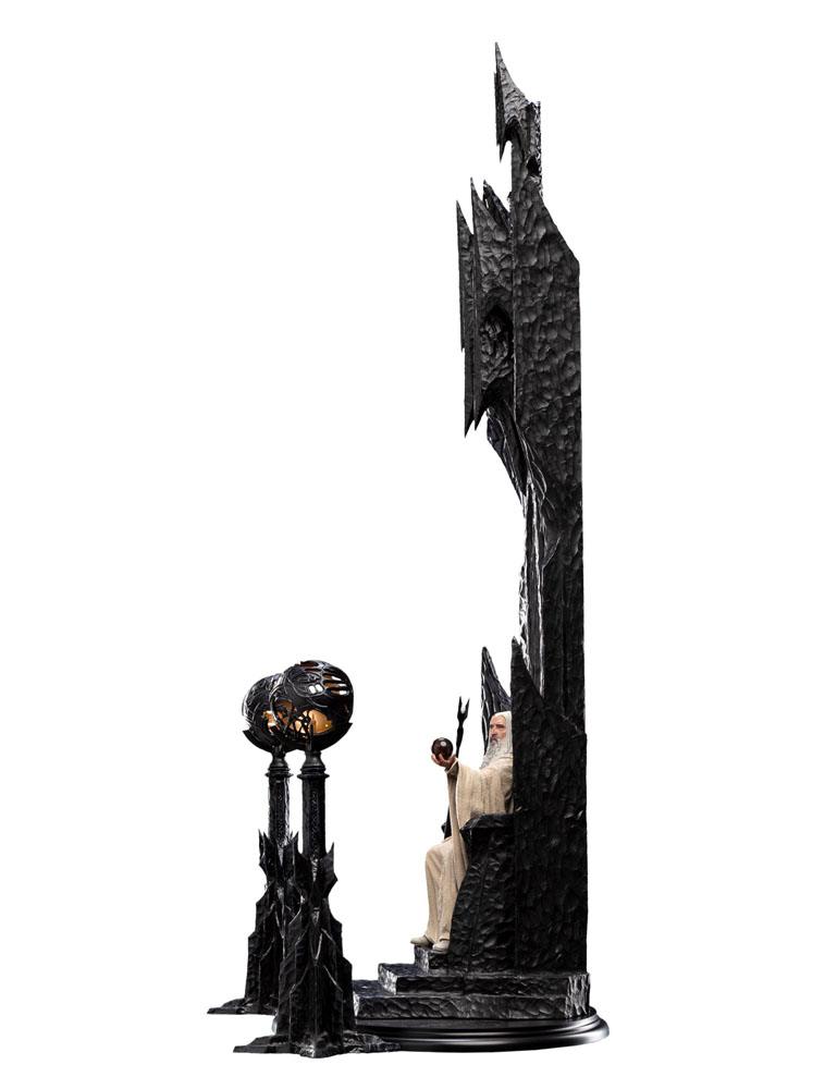 El Señor de los Anillos Estatua 1/6 Saruman the White on Throne 110 cm   Weta Workshop