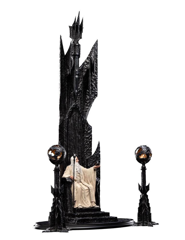El Señor de los Anillos Estatua 1/6 Saruman the White on Throne 110 cm   Weta Workshop