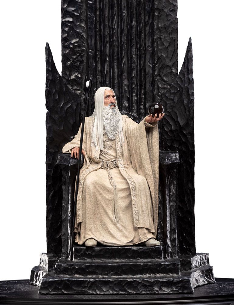 El Señor de los Anillos Estatua 1/6 Saruman the White on Throne 110 cm   Weta Workshop