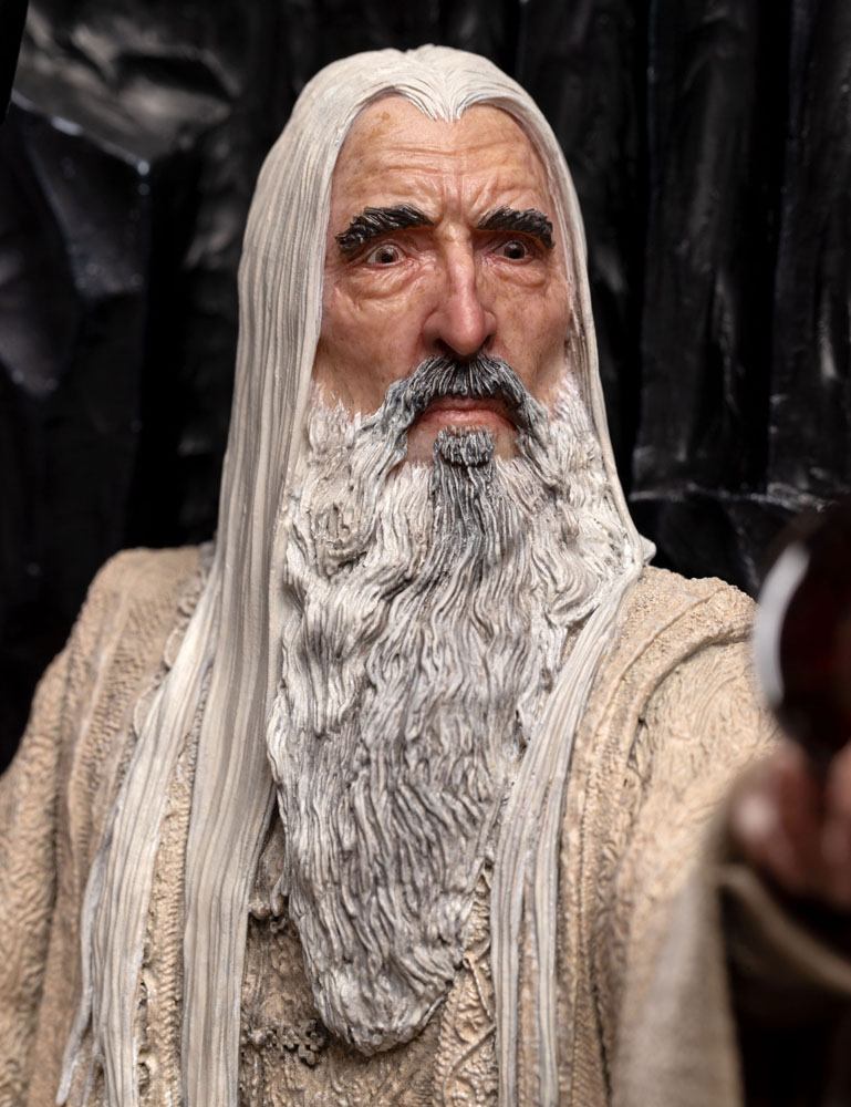 El Señor de los Anillos Estatua 1/6 Saruman the White on Throne 110 cm   Weta Workshop