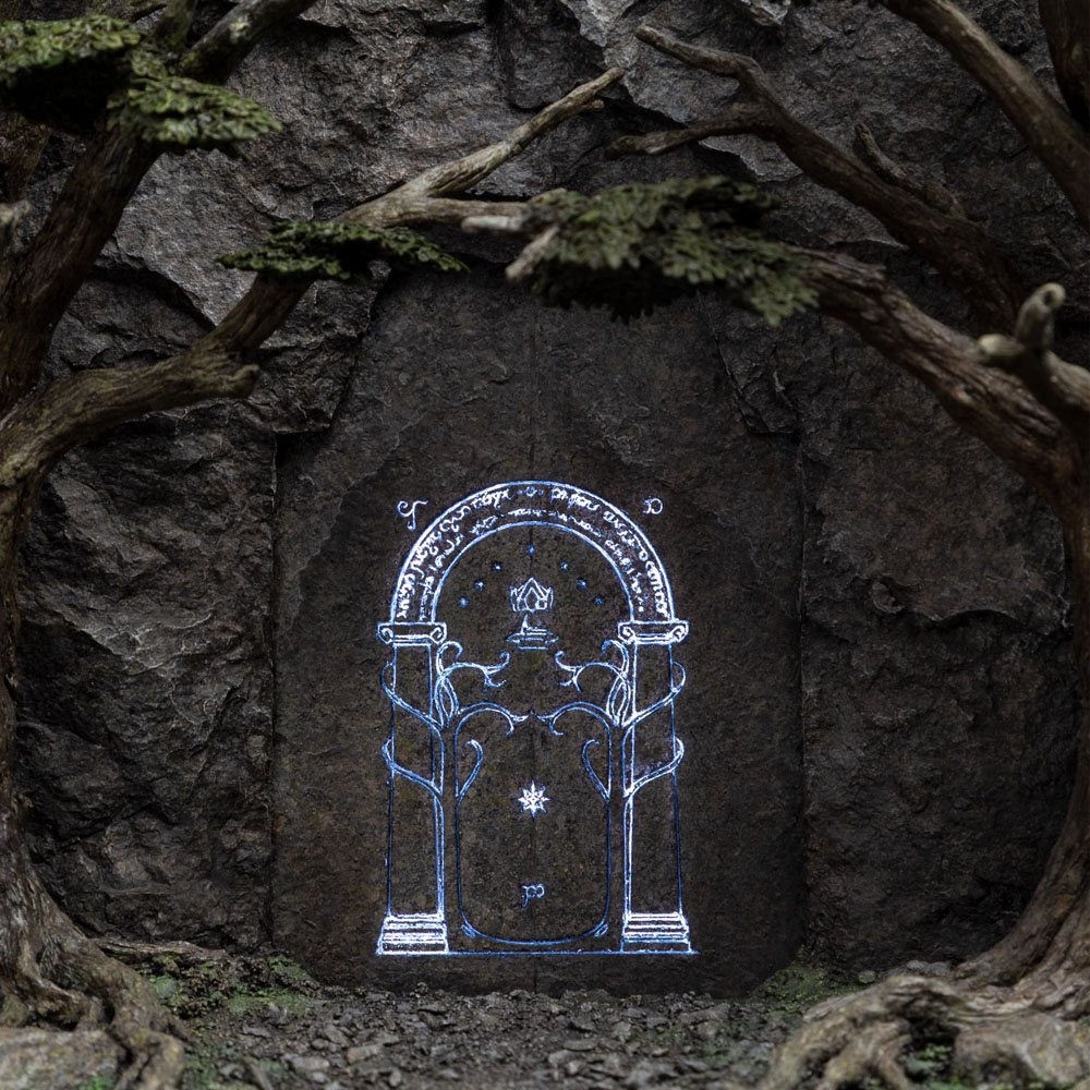El Señor de los Anillos Estatua The Doors of Durin Environment 29 cm   Weta Workshop