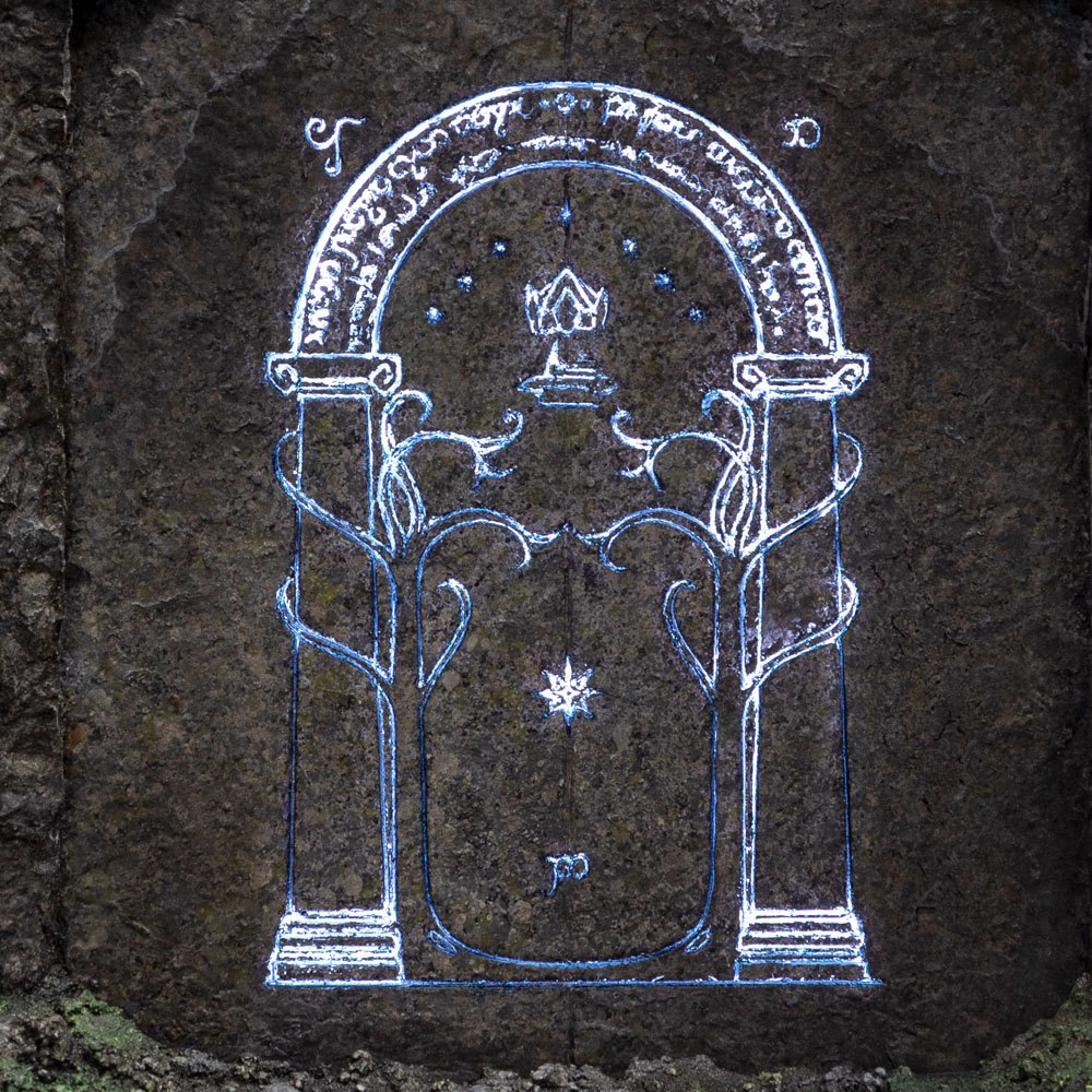 El Señor de los Anillos Estatua The Doors of Durin Environment 29 cm   Weta Workshop