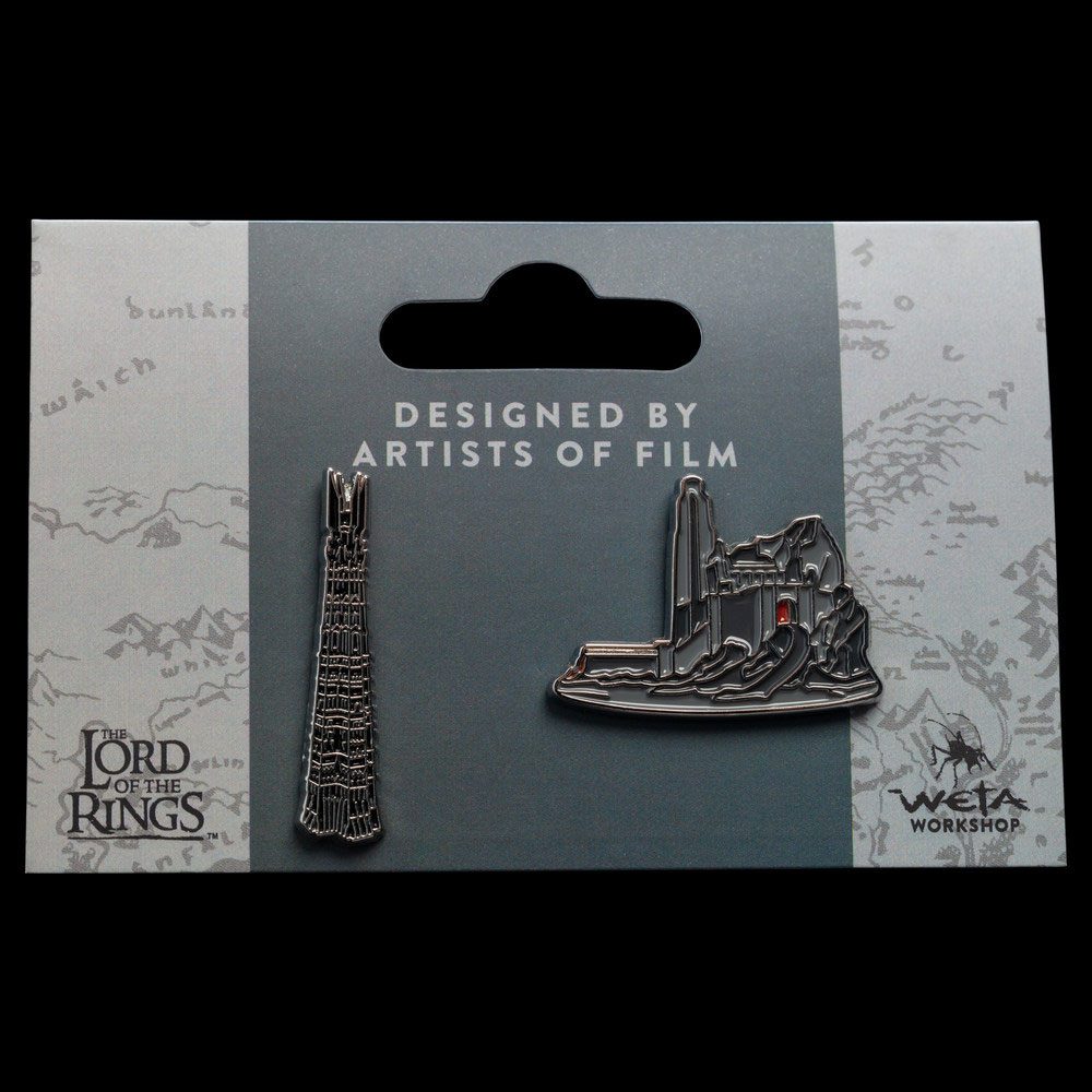 El Señor de los Anillos Pack de 2 Pins Helm's Deep & Orthanc   Weta Workshop