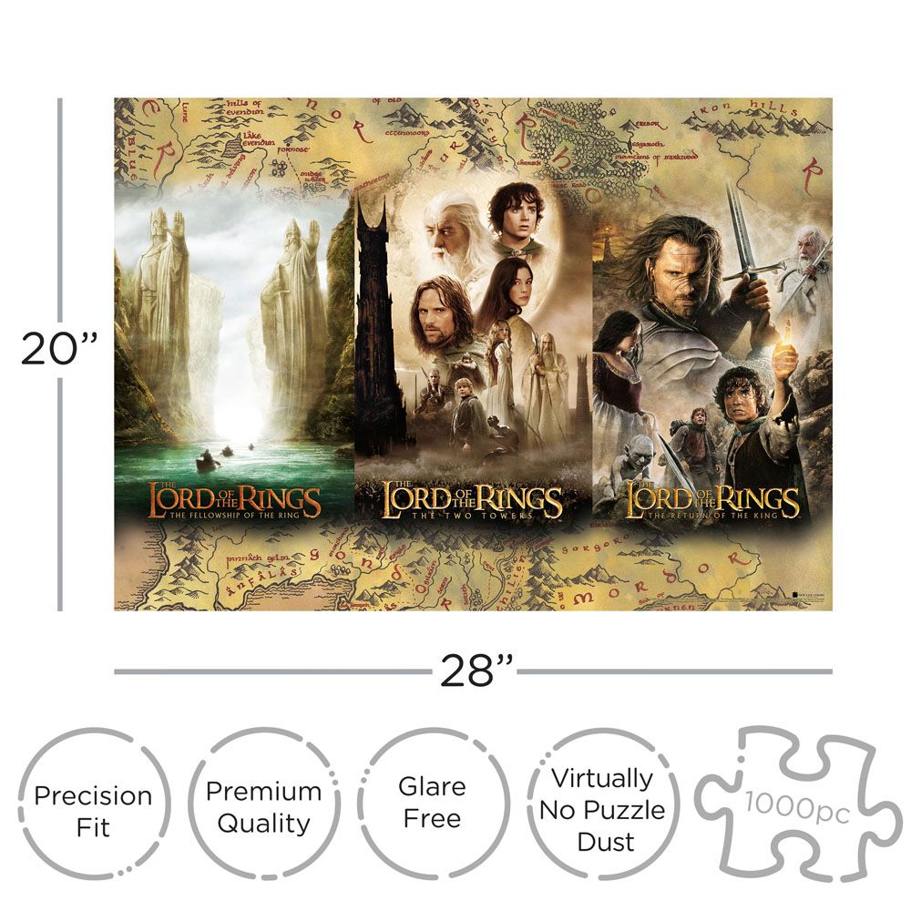 El Señor de los Anillos Puzzle Triptych (1000 piezas)   Aquarius