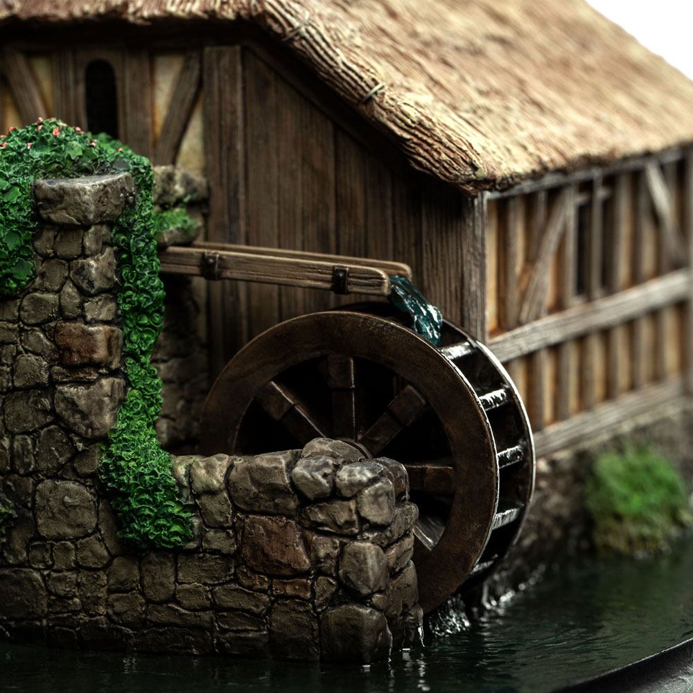 El hobbit: un viaje inesperado Diorama Hobbiton Mill & Bridge 31 x 17 cm   Weta Workshop