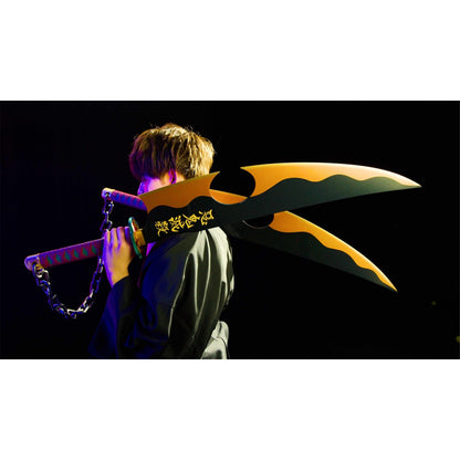 Espadas Kimetsu no Yaiba Réplica Nichirin Uzui Tengen Proplica 111cm  