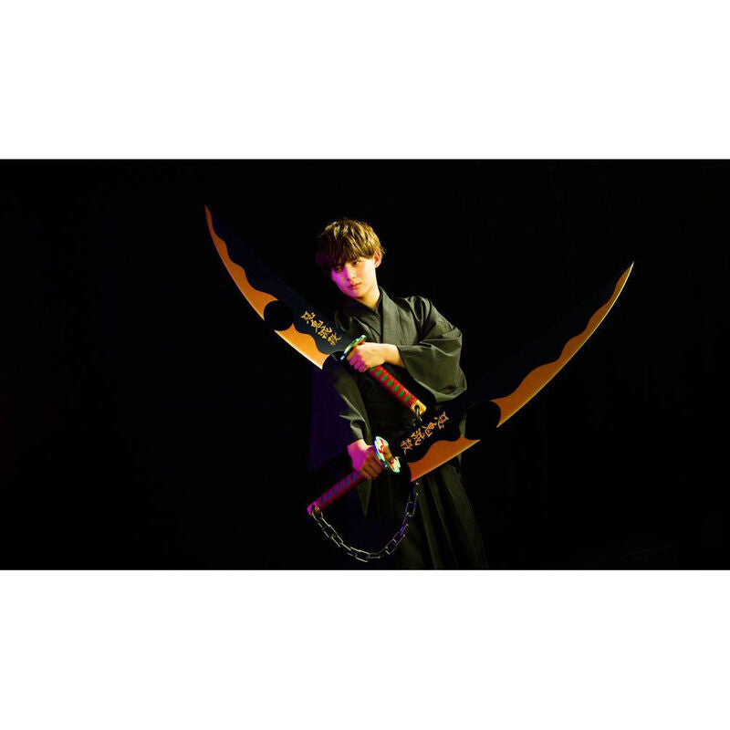 Espadas Kimetsu no Yaiba Réplica Nichirin Uzui Tengen Proplica 111cm   TAMASHII NATIONS