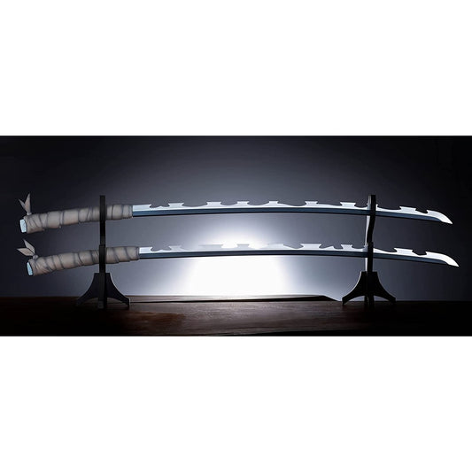 Espadas katana de Inosuke Hashibira réplica Tamashii Nations Kimetsu no Yaiba  