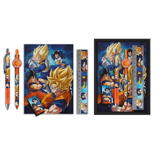 Estuche papeleria Dragon Ball Super 5pzs  