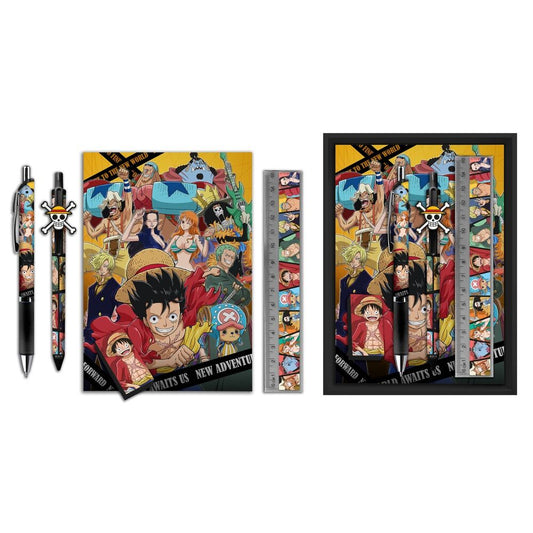 Estuche papeleria One Piece 5pzs  