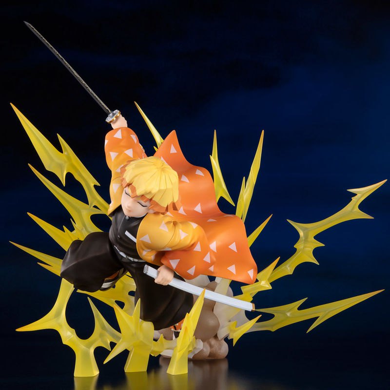 FIGURA KIMETSU NO YAIBA ZENITSU AGATSUMA FIGUARTS ZERO RE ISSUE   TAMASHII NATIONS