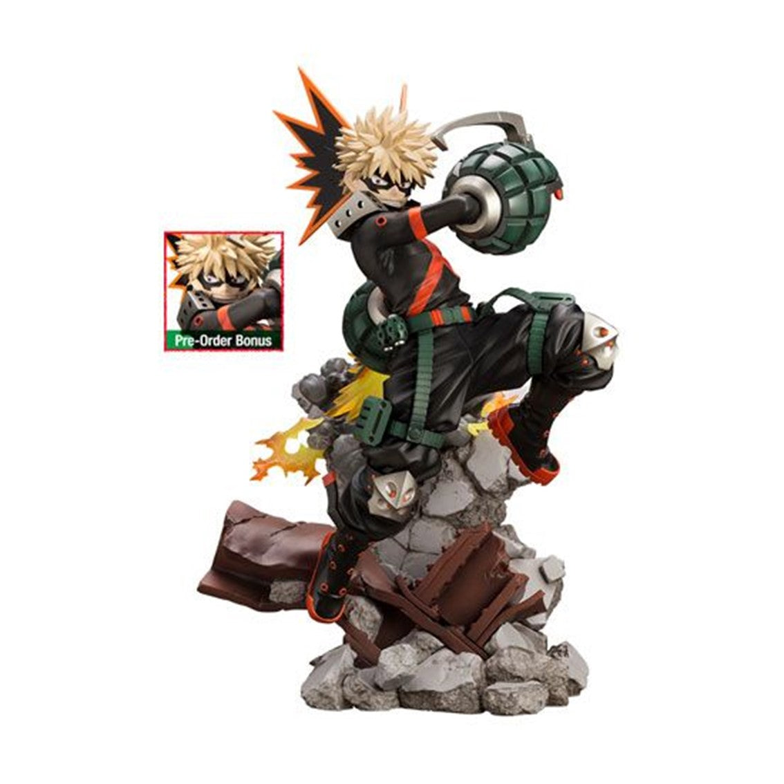 FIGURA KOTOBUKIYA MY HERO ACADEMIA ARTFXJ KATSUKI BAKUGO VER 2 BONUS EDITION PVC ESCALA 1 8 26 CM   Kotobukiya