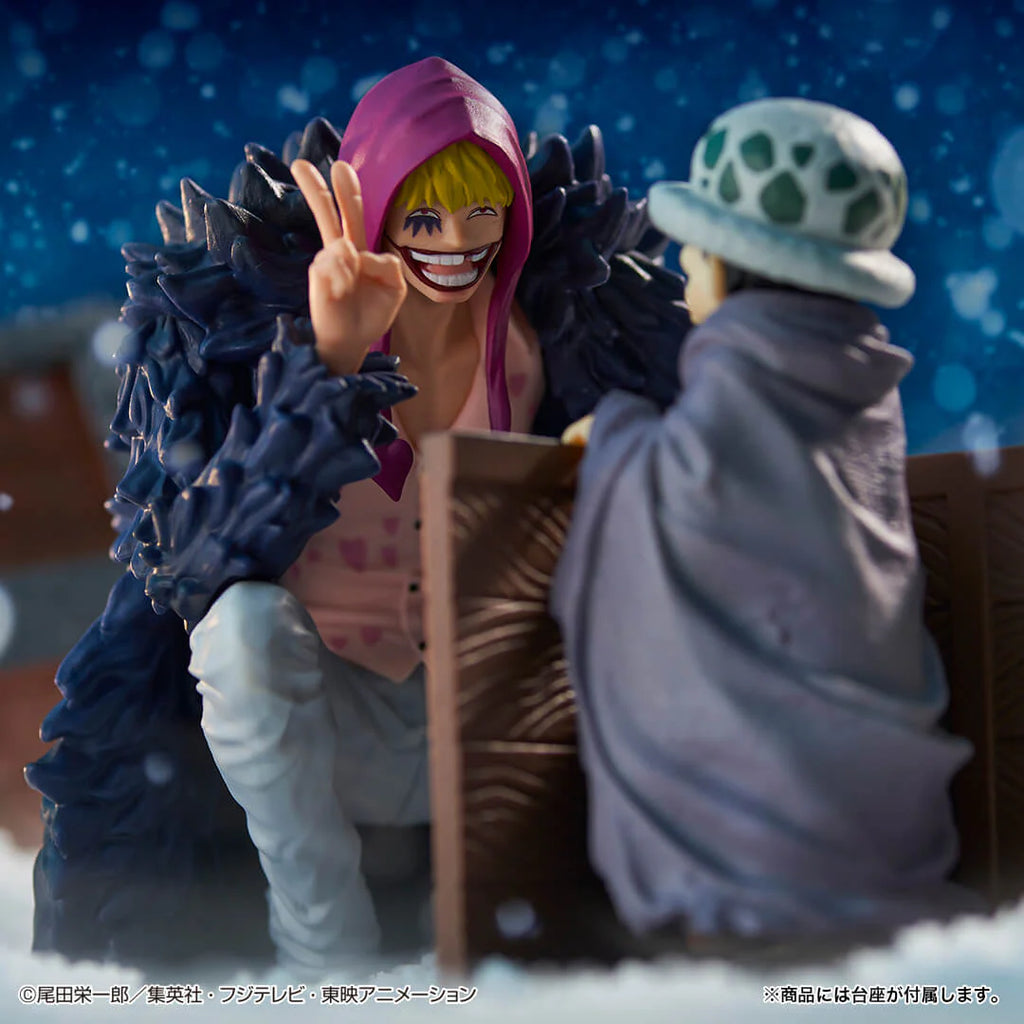 FIGURA ONE PIECE ICHIBAN KUJI MOMENTO REVIBLE - TRAFALGAR LAW Y CORAZON LAST ONE   BANDAI