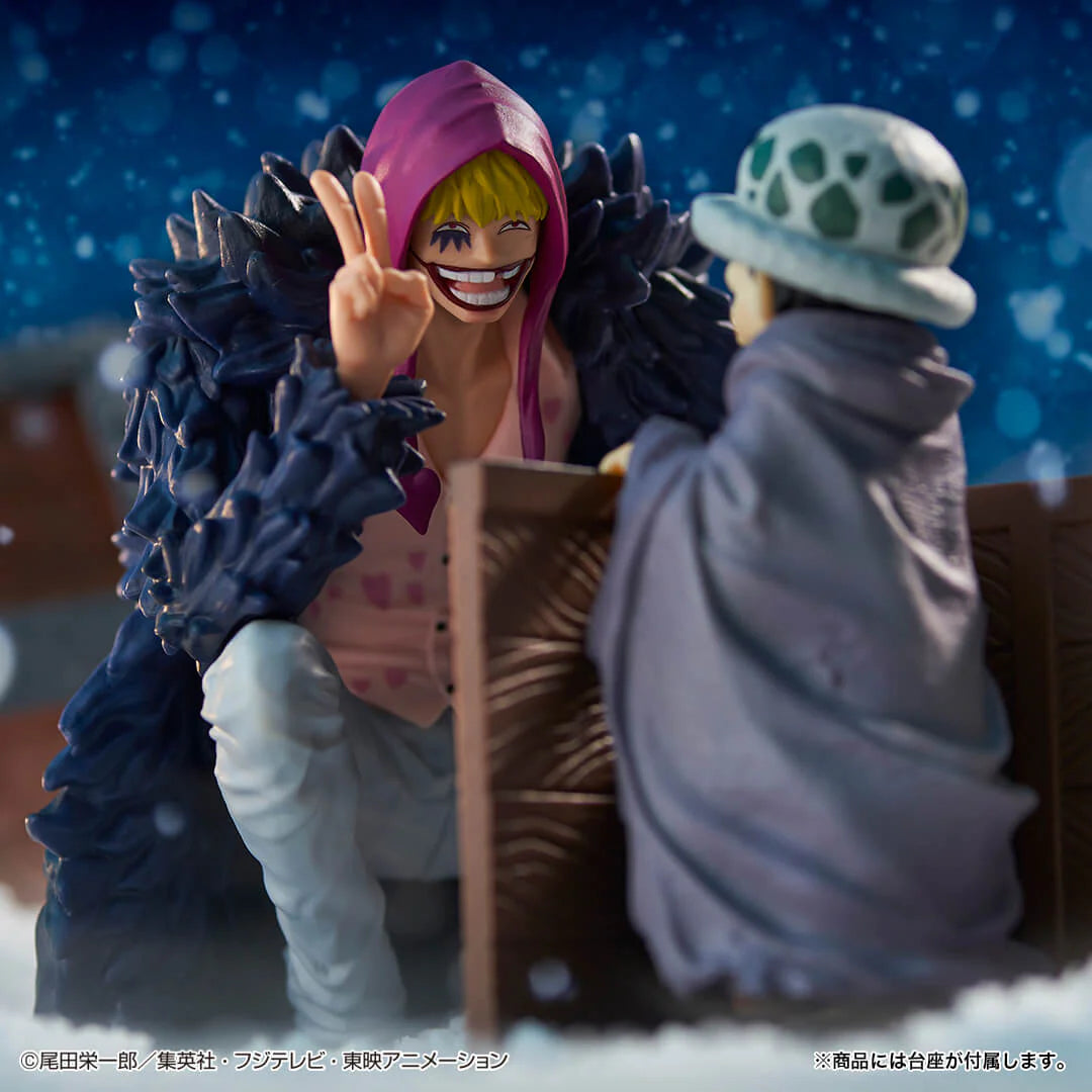 FIGURA ONE PIECE ICHIBAN KUJI MOMENTO REVIBLE - TRAFALGAR LAW Y CORAZON LAST ONE   BANDAI