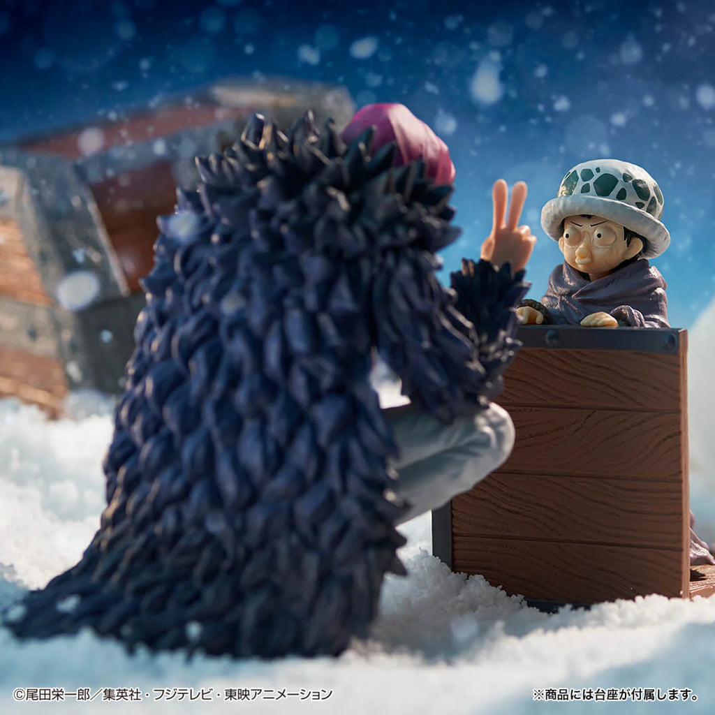 FIGURA ONE PIECE ICHIBAN KUJI MOMENTO REVIBLE - TRAFALGAR LAW Y CORAZON LAST ONE   BANDAI
