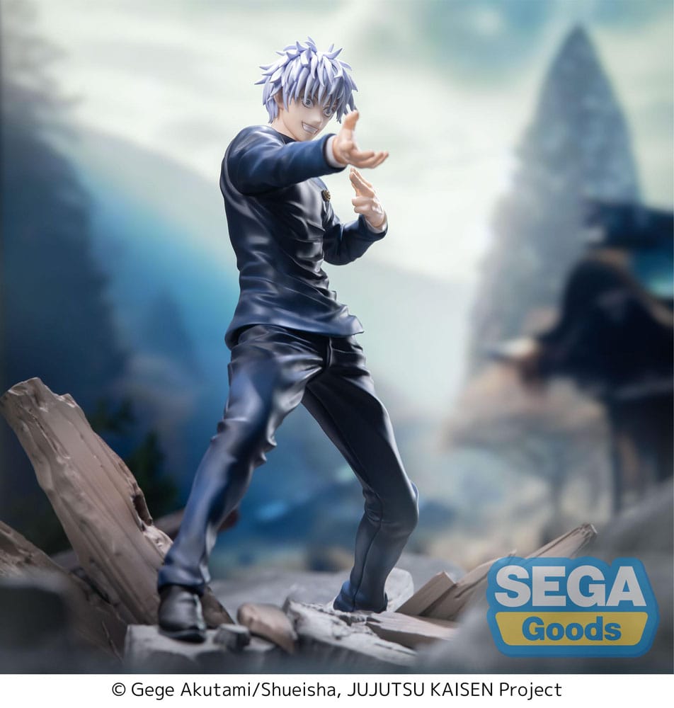 FIGURA SATORU GOJO FIERCE BATTLE JUJUTSU KAISEN HIDDEN INVENTORY LUMINASTA   SEGA