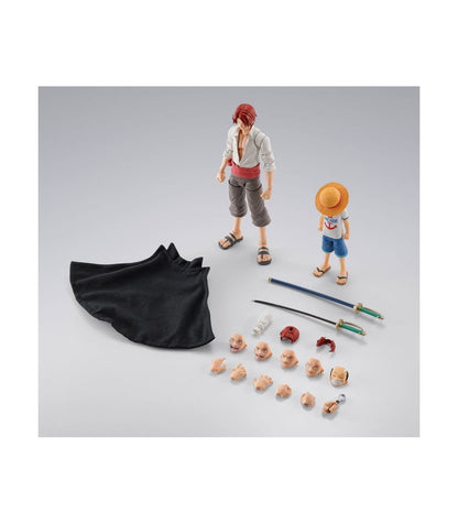 FIGURA SHANKS & MONKEY D. LUFFY CHILDHOOD ONE PIECE SH FIGUARTS   TAMASHII NATIONS