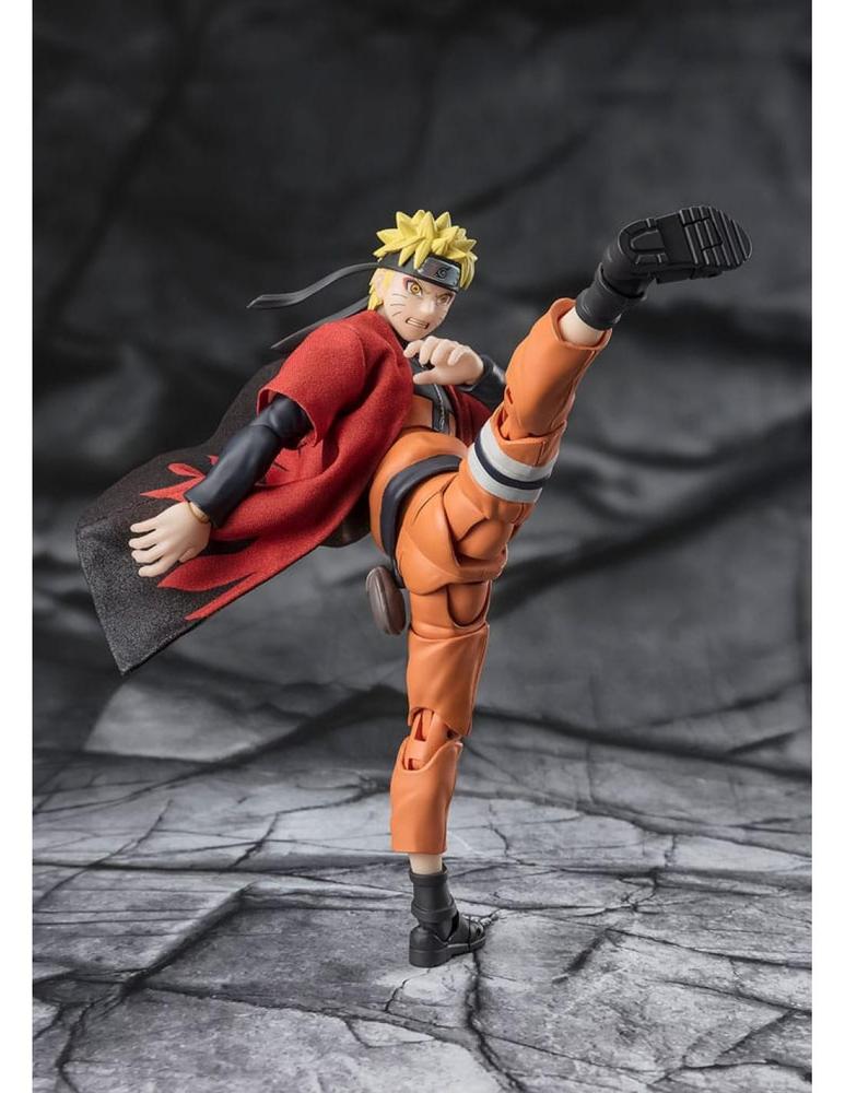FIGURA TAMASHII NATIONS SH FIGUARTS NARUTO SHIPUDDEN NARUTO UZUMAKI SAGE MODE SAVIOR OF KONOHA   TAMASHII NATIONS