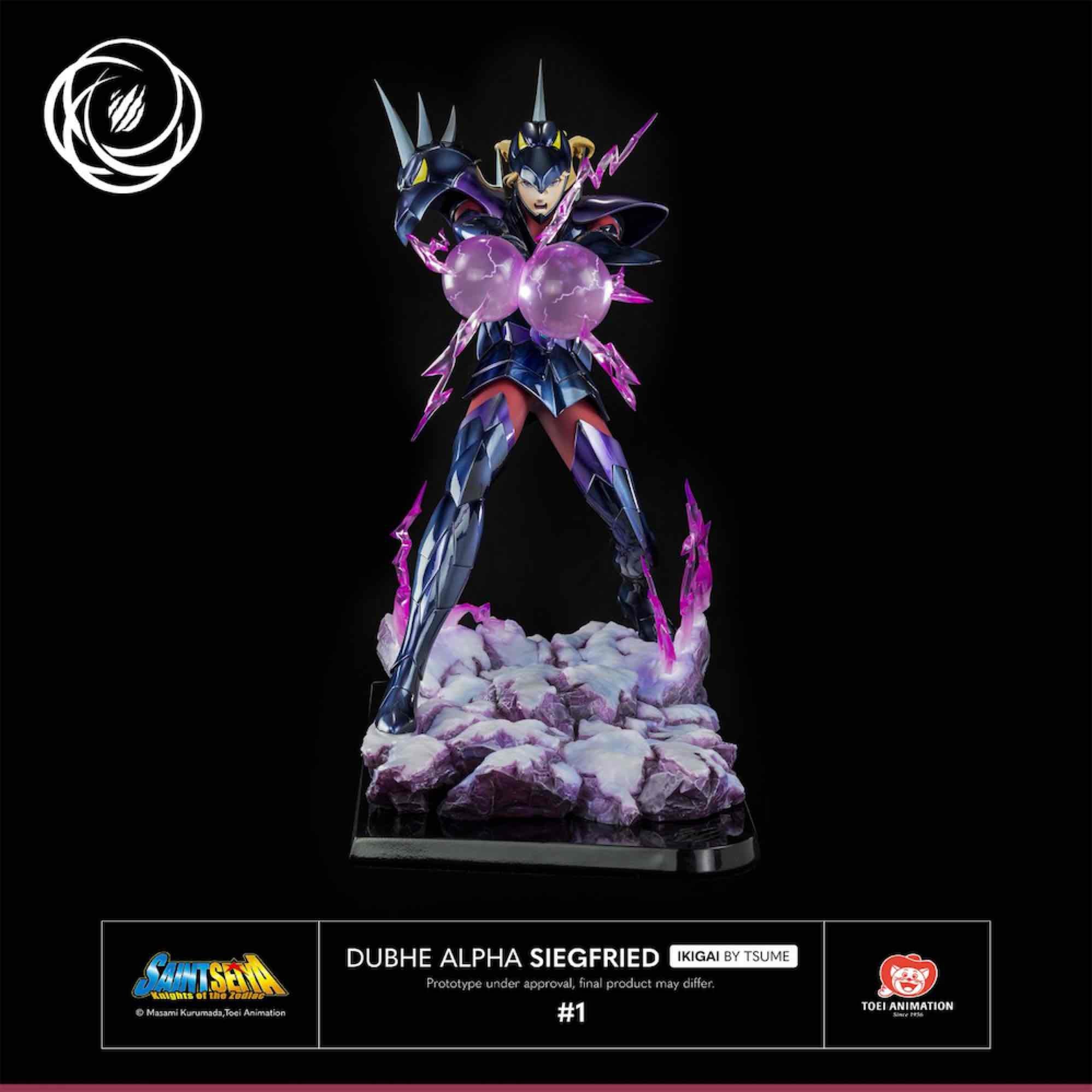 FIGURA TSUME ART SAINT SEIYA DUBHE ALPHA SIEGFRIED RESINA ESCALA 1 6 IKIGAI   Tsume