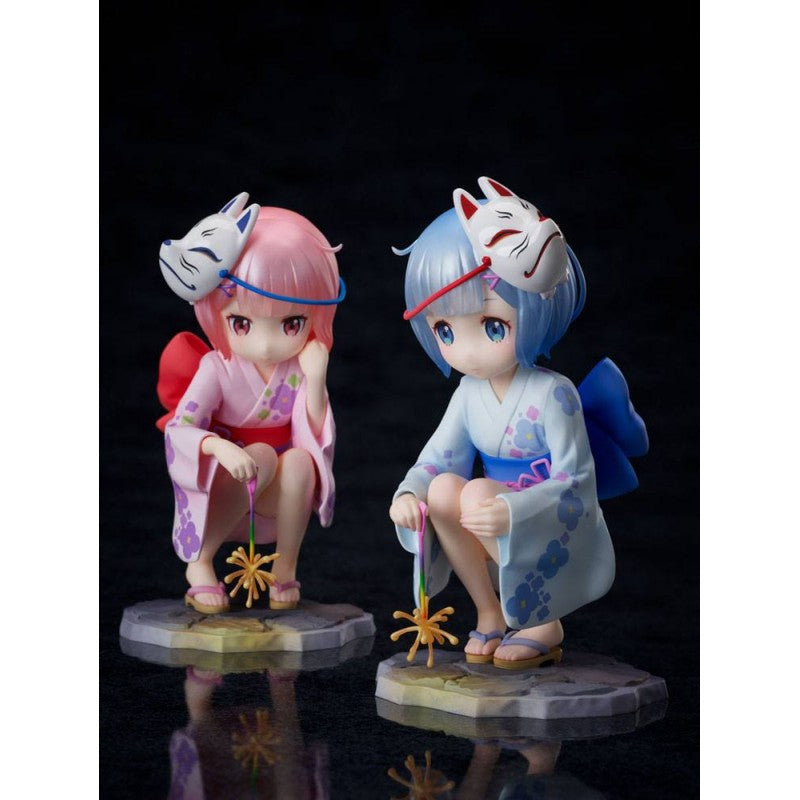 FIGURAS RAM & REM CHILDHOOD SUMMER MEMORIES VER FIG 11,5 CM RE:ZERO 1/7 SCALE   FURYU