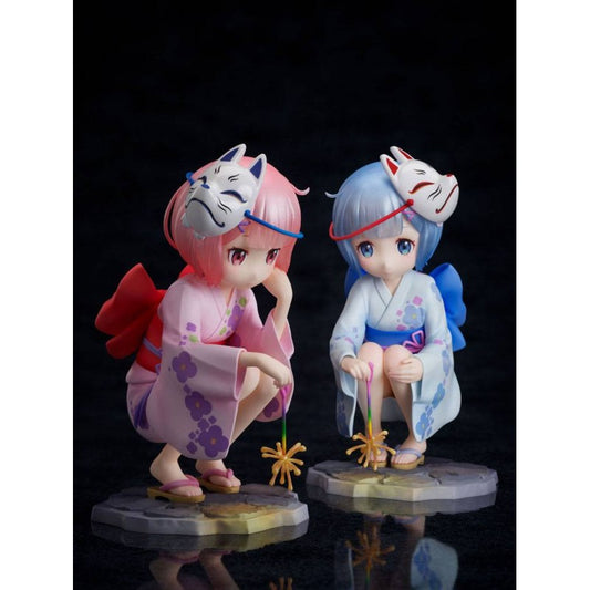 FIGURAS RAM & REM CHILDHOOD SUMMER MEMORIES VER FIG 11,5 CM RE:ZERO 1/7 SCALE  