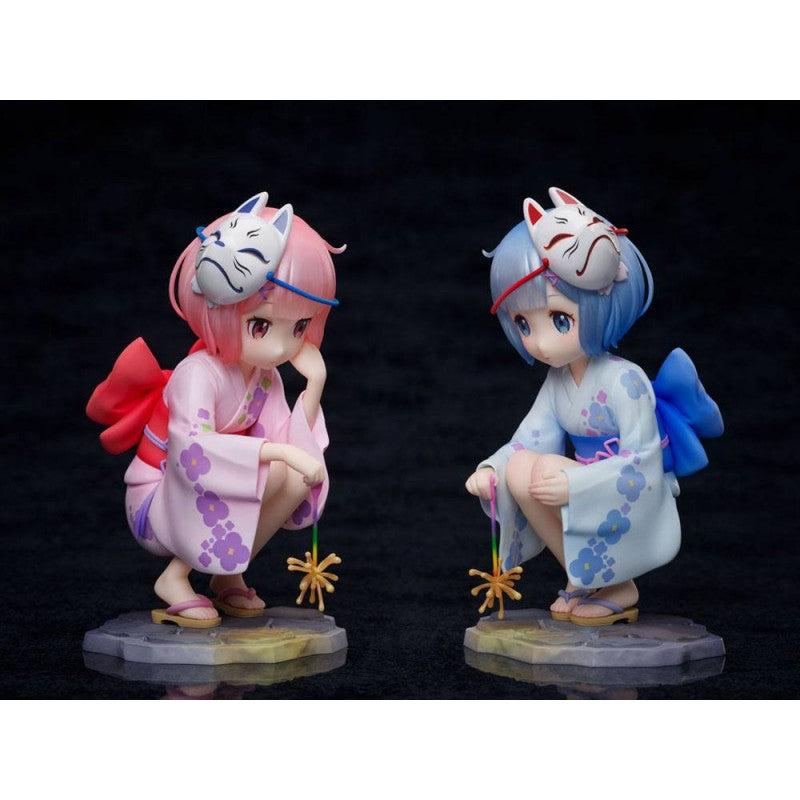 FIGURAS RAM & REM CHILDHOOD SUMMER MEMORIES VER FIG 11,5 CM RE:ZERO 1/7 SCALE   FURYU