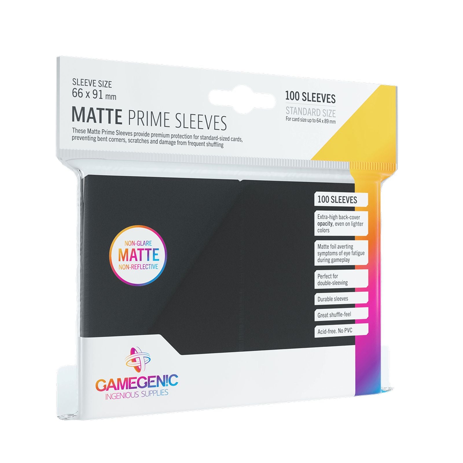 FUNDAS TCG PACK MATTE PRIME SLEEVES -Color a elegir   Gamegenic