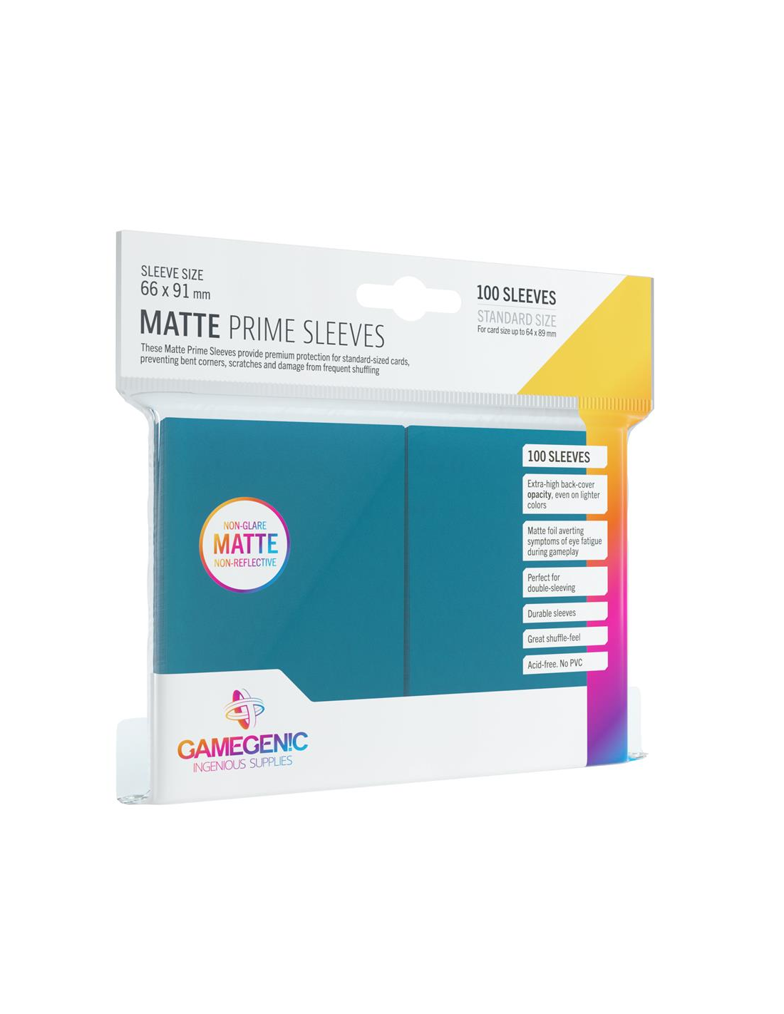 FUNDAS TCG PACK MATTE PRIME SLEEVES -Color a elegir   Gamegenic