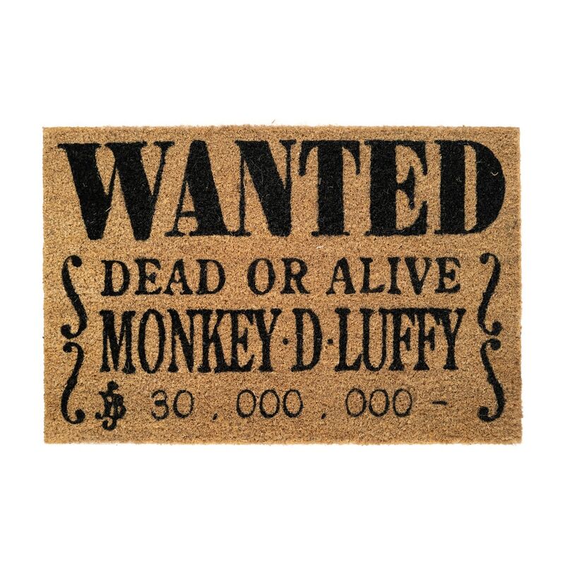 Felpudo Wanted Monkey D Luffy One Piece  