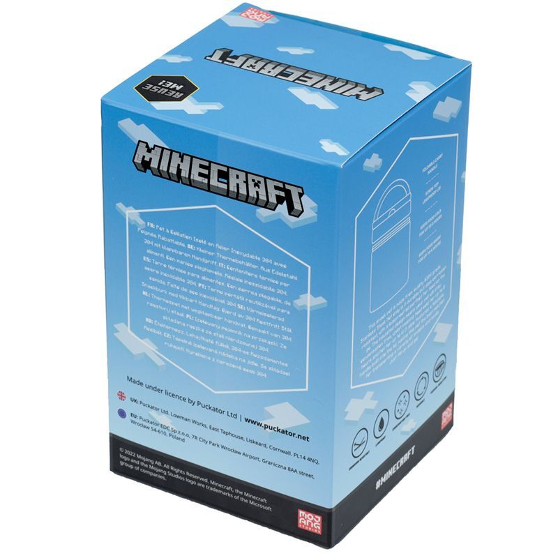Fiambrera portatil Creeper Minecraft 500ml termo   PUCKATOR